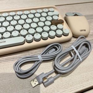 LOFREE DOT Milk Tea Keyboard & Mouse, Wireless & Wired